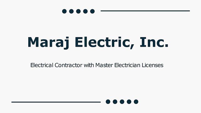 Maraj Electric, Inc. - Electrical Mastery That Sets Us Apart
