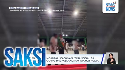 Chief of Police ng Rizal, Cagayan, tinanggal sa puwesto kasunod ng pagpaslang kay Mayor Ruma | Saksi