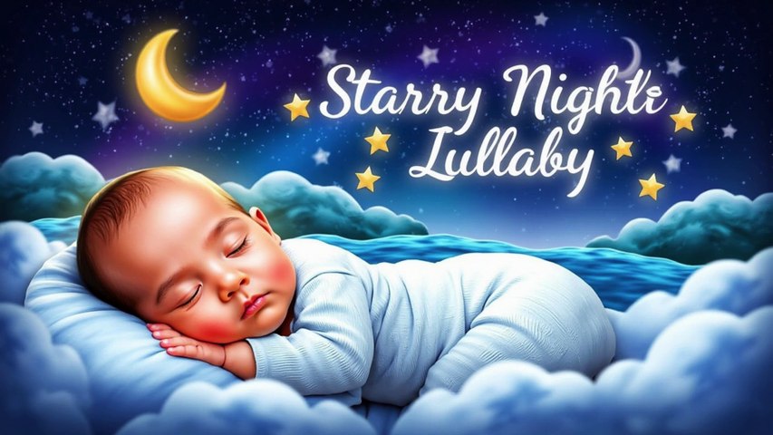 🌙 Starry Night Lullaby | Soothing Baby Sleep Song