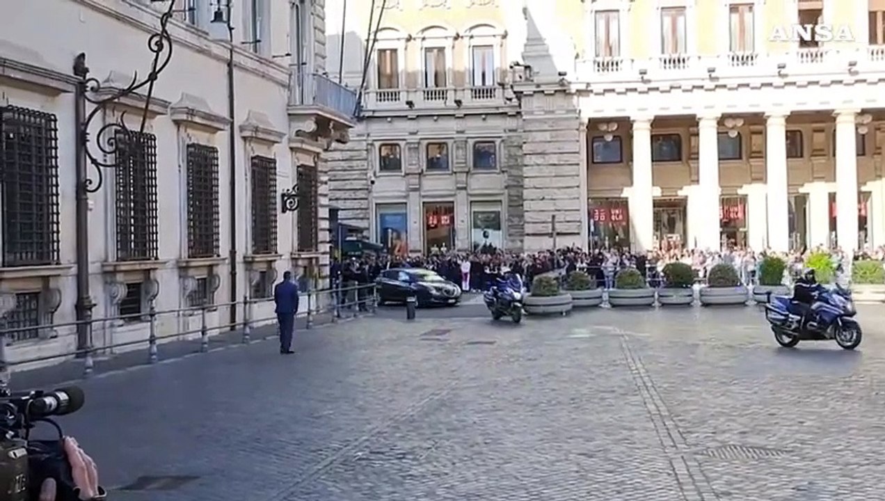 Meloni riceve Orban a Palazzo Chigi