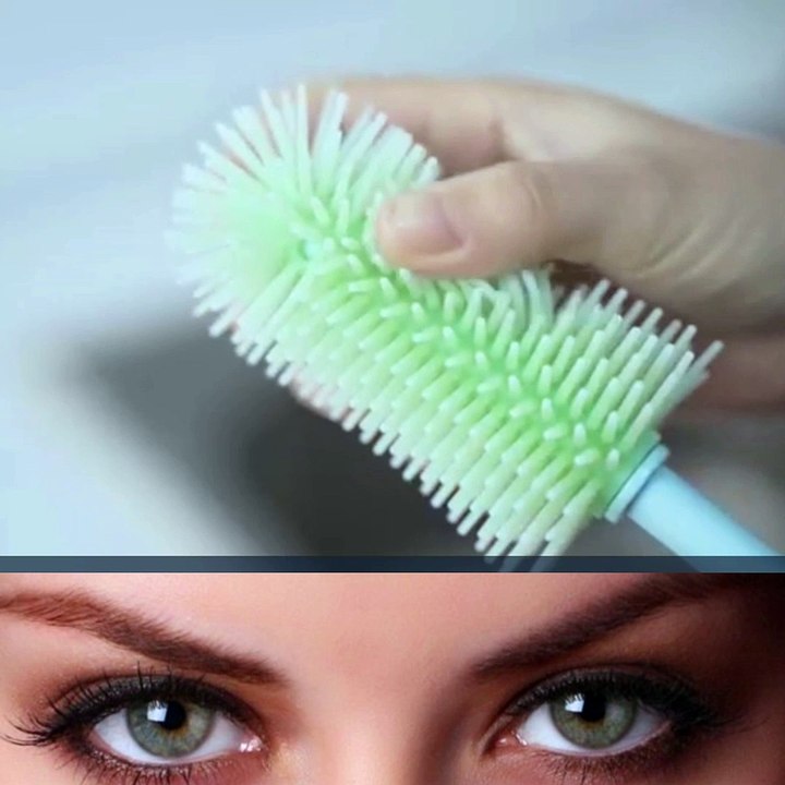 Momcozy Bottle Brush Kit, Innovative Push-Press Design for Better Cleaning - Baby Bottle Cleaner Brush for Baby Bottle, Breast Pumps, Nipples, and More - Can Generate Foam for Better Cleaning