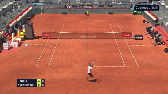 Zverev makes light work of Bautista Agut in Madrid