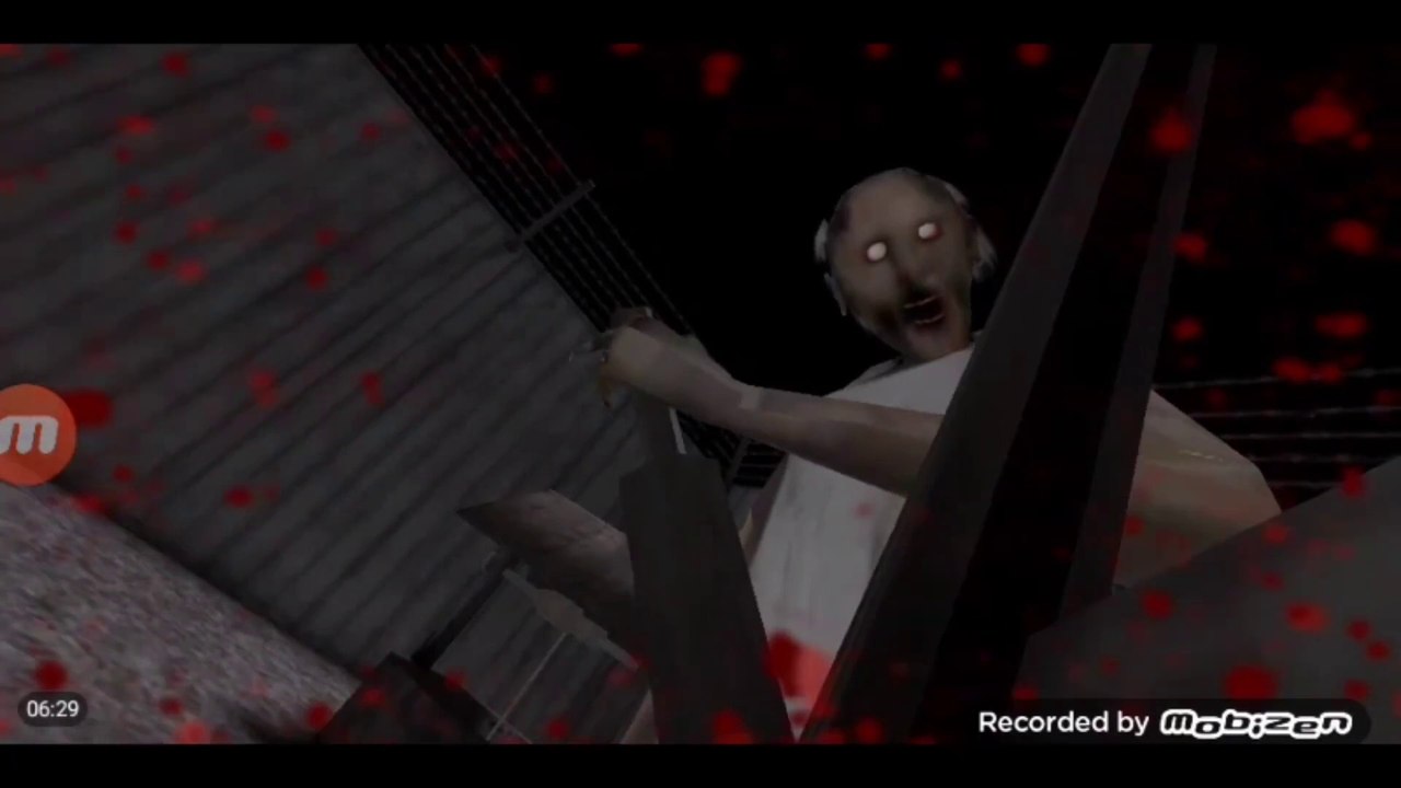 Granny jogo de terror final ruim sendo morto na...