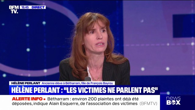 Bétharram: Plus on en a sous les yeux, moins on voit , estime Hélène Perlant, ancienne élève de l'établissement catholique, fille de François Bayrou