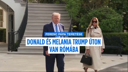Trump már úton van Rómába, Ferenc pápa temetésére