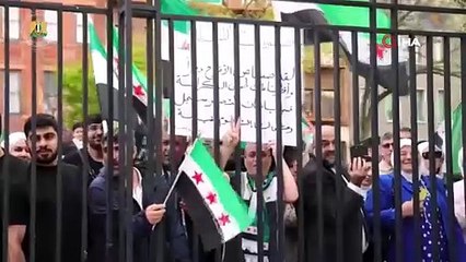 BM Genel Merkezi’nde Suriye bayrağı göndere çekildi