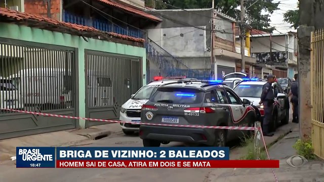 Briga entre vizinhos termina em morte e dois baleados
