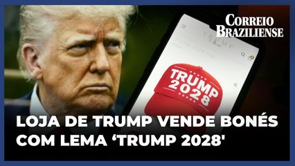 Loja de Trump vende produtos que indicam candidatura em 2028, apesar de impedimento