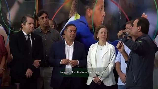 Prefeitos do Rio e Niterói e presidente do COB revelam marca da Candidatura Rio-Niterói ao Pan