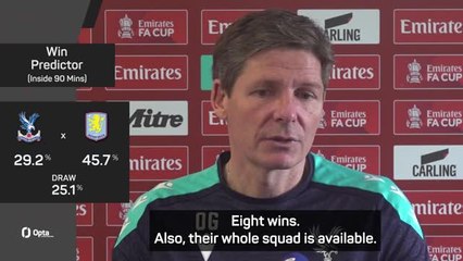 'It's a football game' - Glasner won't make FA Cup semi 'bigger than it is'