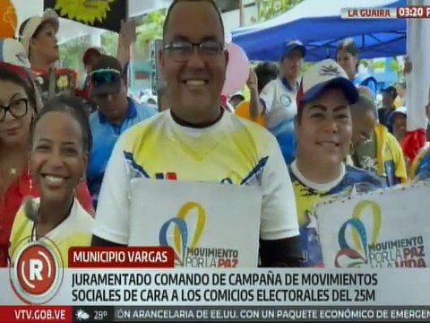 La Guaira | Comando de Campaña de movimientos sociales fue juramentado para la victoria del 25M