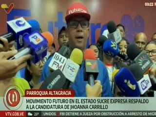 Sucre | Movimiento Futuro expresa apoyo a la candidata abanderada por el GPPSB Jhoanna Carrillo