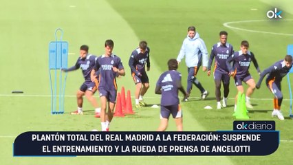 Plantón total del Real Madrid a la Federación: suspende el entrenamiento y la rueda de prensa de Ancelotti