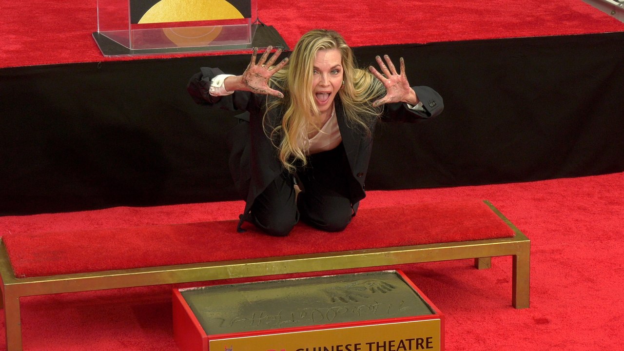 Michelle Pfeiffer honored with handprint and footprint ceremony at the 2025 TCM Classic Film Festival