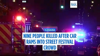 11 people killed after car rams into street festival crowd in Canada