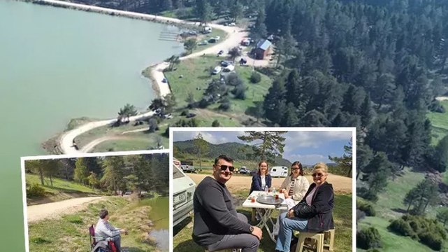 Karagöl Yaylası hafta sonları ziyaretçilerini ağırlıyor