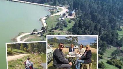 Karagöl Yaylası hafta sonları ziyaretçilerini ağırlıyor