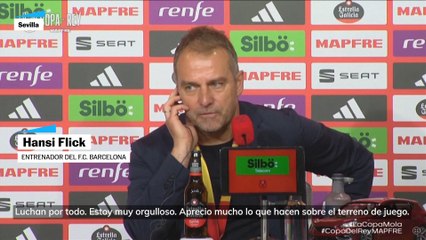 Flick: "Nunca se rinden y creo que todo el mundo está orgulloso de este equipo"
