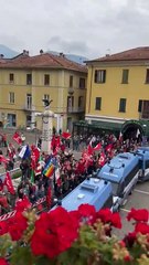 Dongo: neofascisti sul lungolago commemorano gli 80 anni dalla morte di Mussolini
