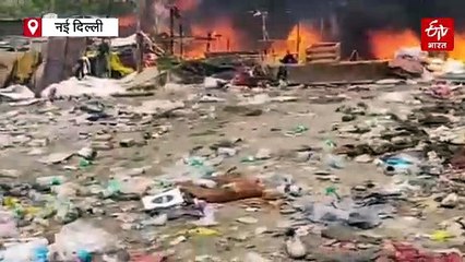 दिल्ली के रोहिणी इलाके में लगी भीषण आग, दो लोगों की जलकर मौत