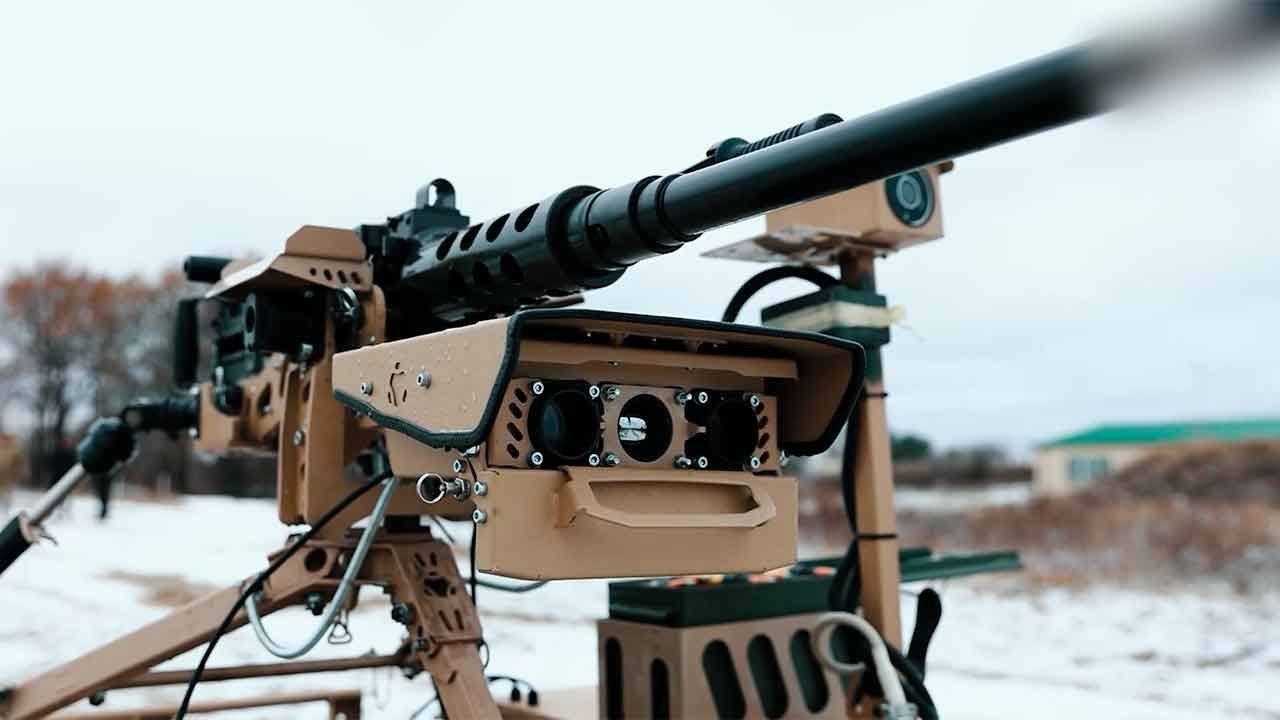 Droid tw: ukrainisches robotermaschinengewehr erinnert an eine maschine aus "terminator"