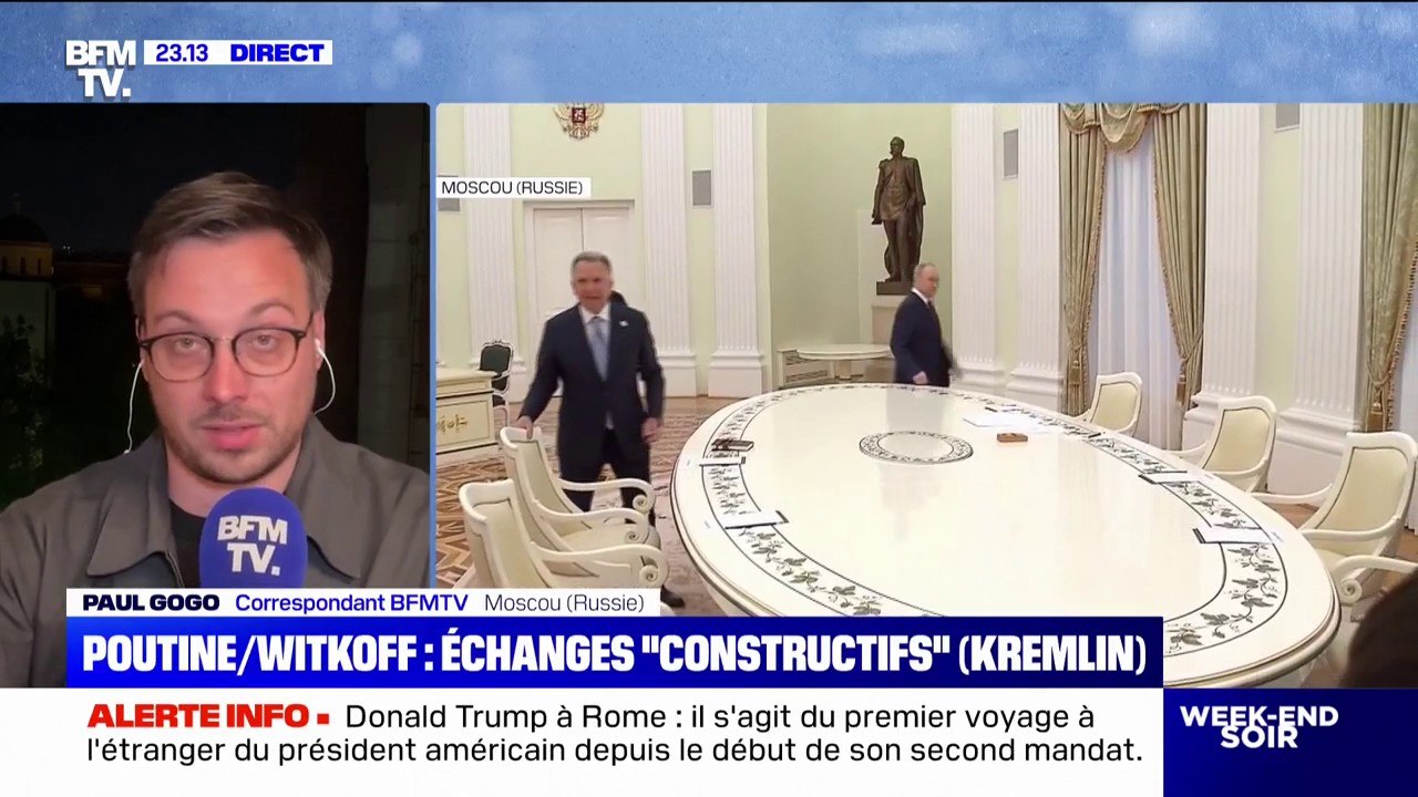 Guerre en Ukraine: les échanges entre Steve Witkoff et Vladimir Poutine ont été "constructifs" selon le Kremlin