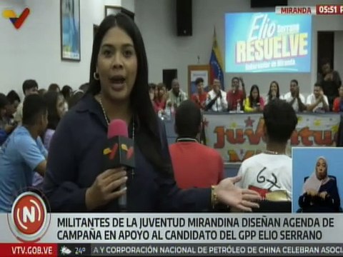 Miranda | Jóvenes organizados manifestaron su apoyo y respaldo al candidato Elio Serrano
