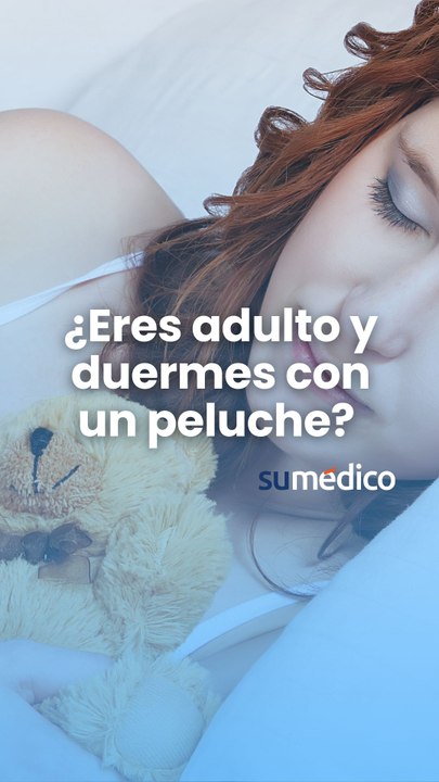 ¿Eres adulto y duermes con un peluche?