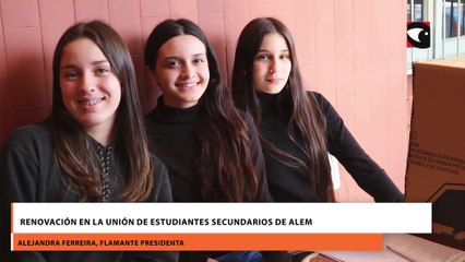 Renovación en la Unión de Estudiantes Secundarios de Alem