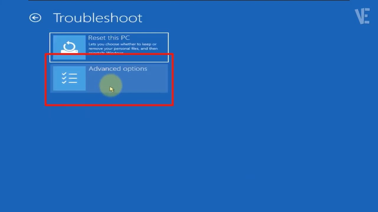 Solved - Advanced Options missing in Recovery Mode