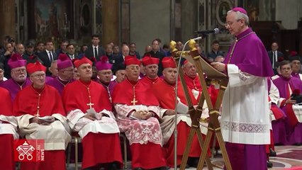 El rito de clausura del féretro del Romano Pontífice