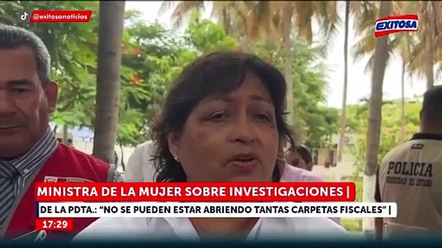 Ministra de la Mujer defiende a Dina Boluarte y sostiene que investigaciones podrían distraer al Ejecutivo