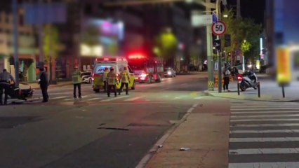 전주에서 택시와 충돌한 오토바이 운전자 이송 / YTN