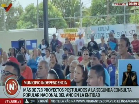 Proyectos postulados en la consulta popular ha favorecido a 112 comunas del estado Yaracuy