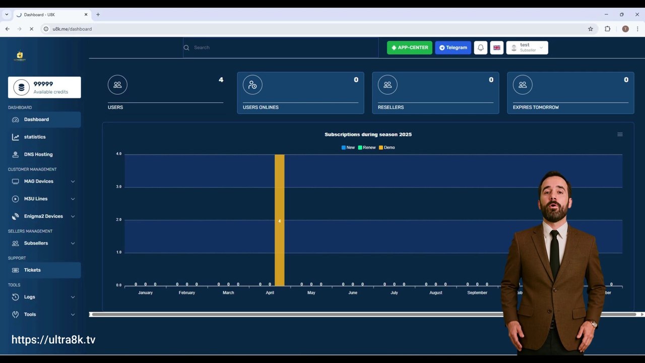 ULTRA 8K IPTV Panel Demo – Full Features Explained