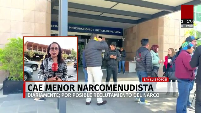 Detienen a narcomenudista menor de edad en San Luis Potosí