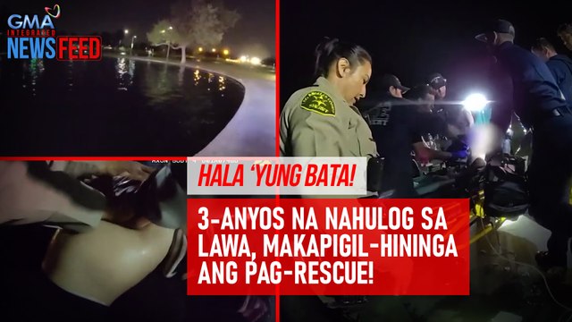 Makapigil-hiningang pag-rescue sa 3-anyos na nahulog sa lawa! | GMA Integrated Newsfeed