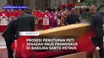 Prosesi Penutupan Peti Jenazah Paus Fransiskus Jelang Pemakaman