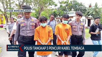 Polisi Ringkus Tiga Pelaku Pencuri Kabel Tembaga, Anak di bawah Umur Jadi Otak Pencurian