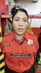 Mujer bombero salva la vida de un duranguense