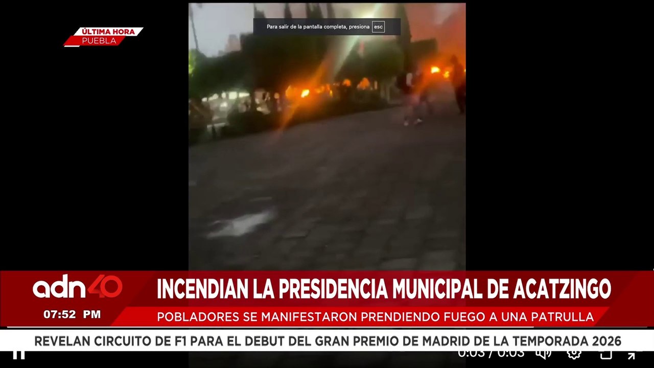 🚨¡Última Hora! Pobladores incendian la presidencia municipal de Acatzingo