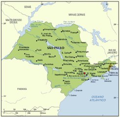Map of Sao Paulo State. Peta Negara Bagian Sao Paulo. Sao Paulo State Map. Map of State of Sao Paulo. State of Sao Paulo Map. Map of Sao Paulo. Peta Sao Paulo. Sao Paulo Map. Mapa do Estado de São Paulo. Mapa de São Paulo