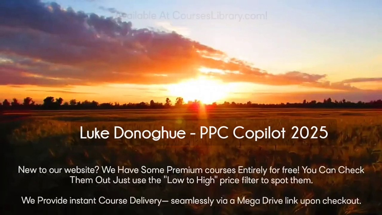 (courseslibrary.com)Luke Donoghue - PPC Copilot 2025 Course download