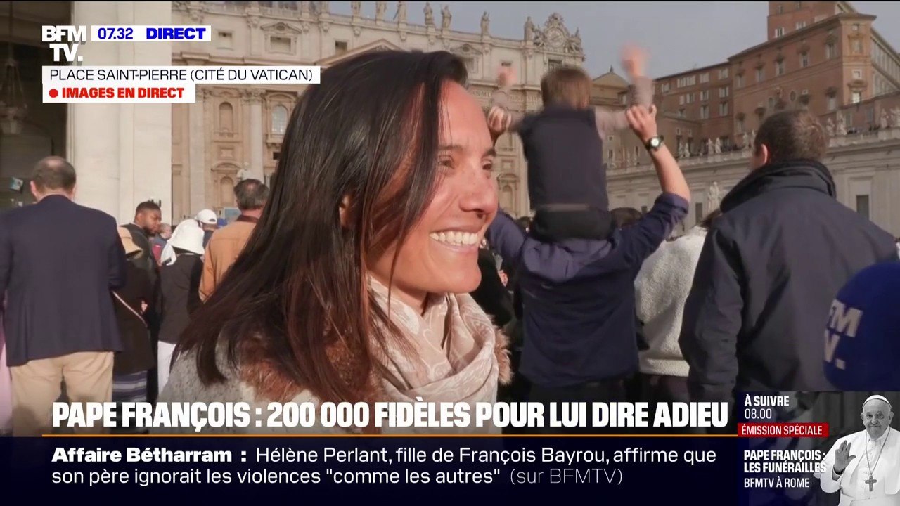 "C'était comme voir mon grand-père, mon grand-père de foi " : les fidèles se rassemblent pour célébrer les funérailles du pape qui débuteront à 10h place Saint-Pierre
