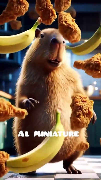 Capybara Chicken Banana | Chicken Banana song | #shorts | capybara song