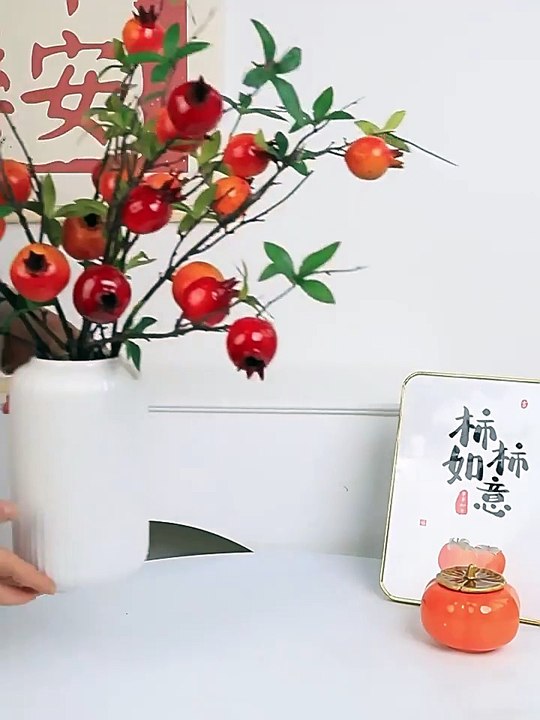 Các mẫu cây lựu giả đẹp, bảo hành 12 tháng, decor mọi vị trí, hỗ trợ vận chuyển