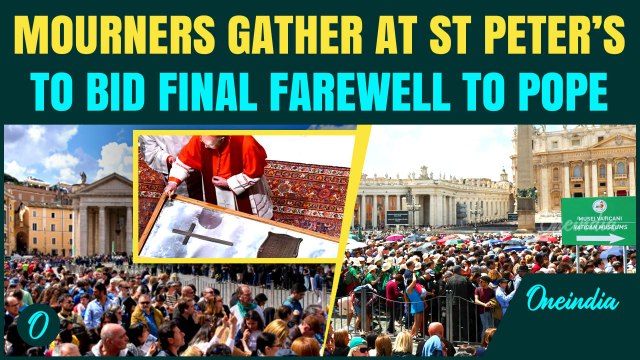 St. Peter’s Square Fills with Grief as World Bids Farewell to Pope Francis | A Final Tribute