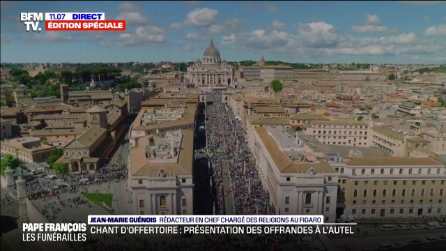 Obsèques du pape François: environ 200.000 personnes assistent aux funérailles selon le Vatican