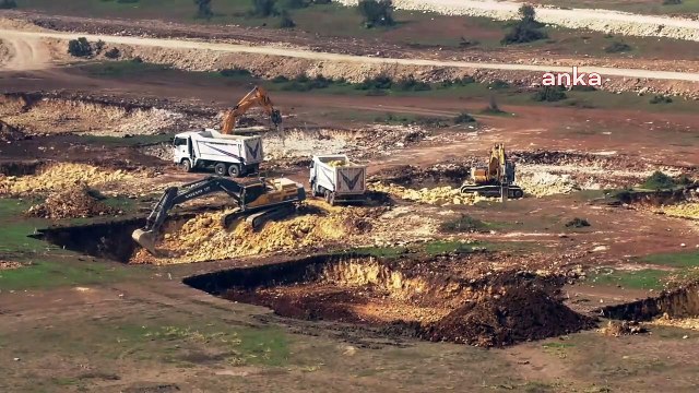 Sazlıdere baraj havzasına yapılan TOKİ Konutları inşaatı hızla devam ediyor