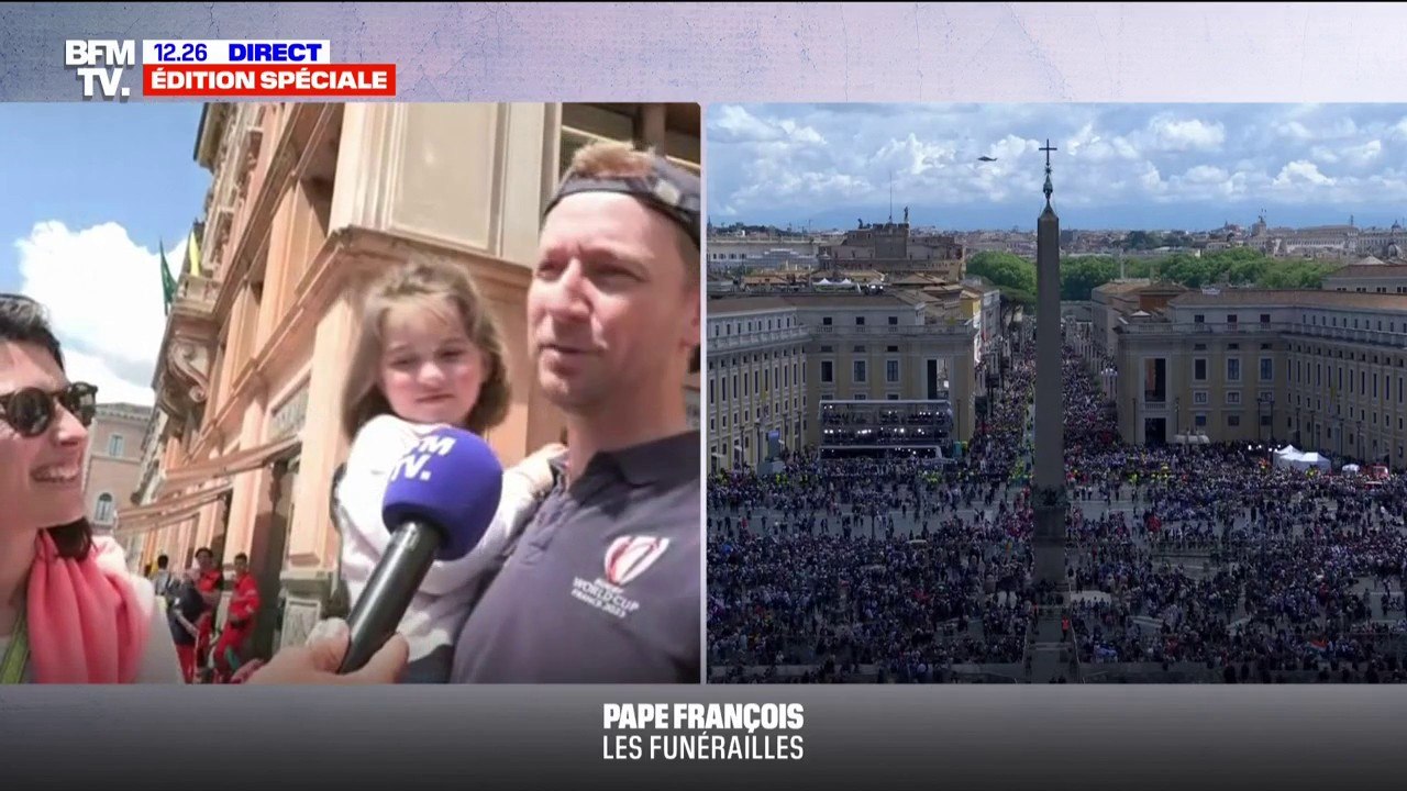 "On sent que le monde entier est réuni ici": cette famille de Lyon donne son ressenti après le déroulement des obsèques du pape François